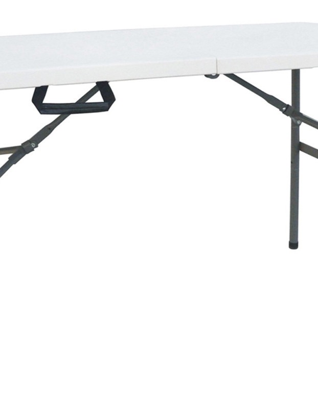 Τραπέζι catering Rodeo πτυσσόμενο-βαλίτσα λευκό 122x60x74εκ