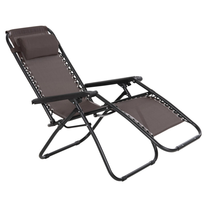 ΠΟΛΥΘΡΟΝΑ RELAX COMPANION ΚΑΦΕ TEXTILENE-ΜΑΥΡΟ ΜΕΤΑΛΛΟ 67x145x110Υεκ.