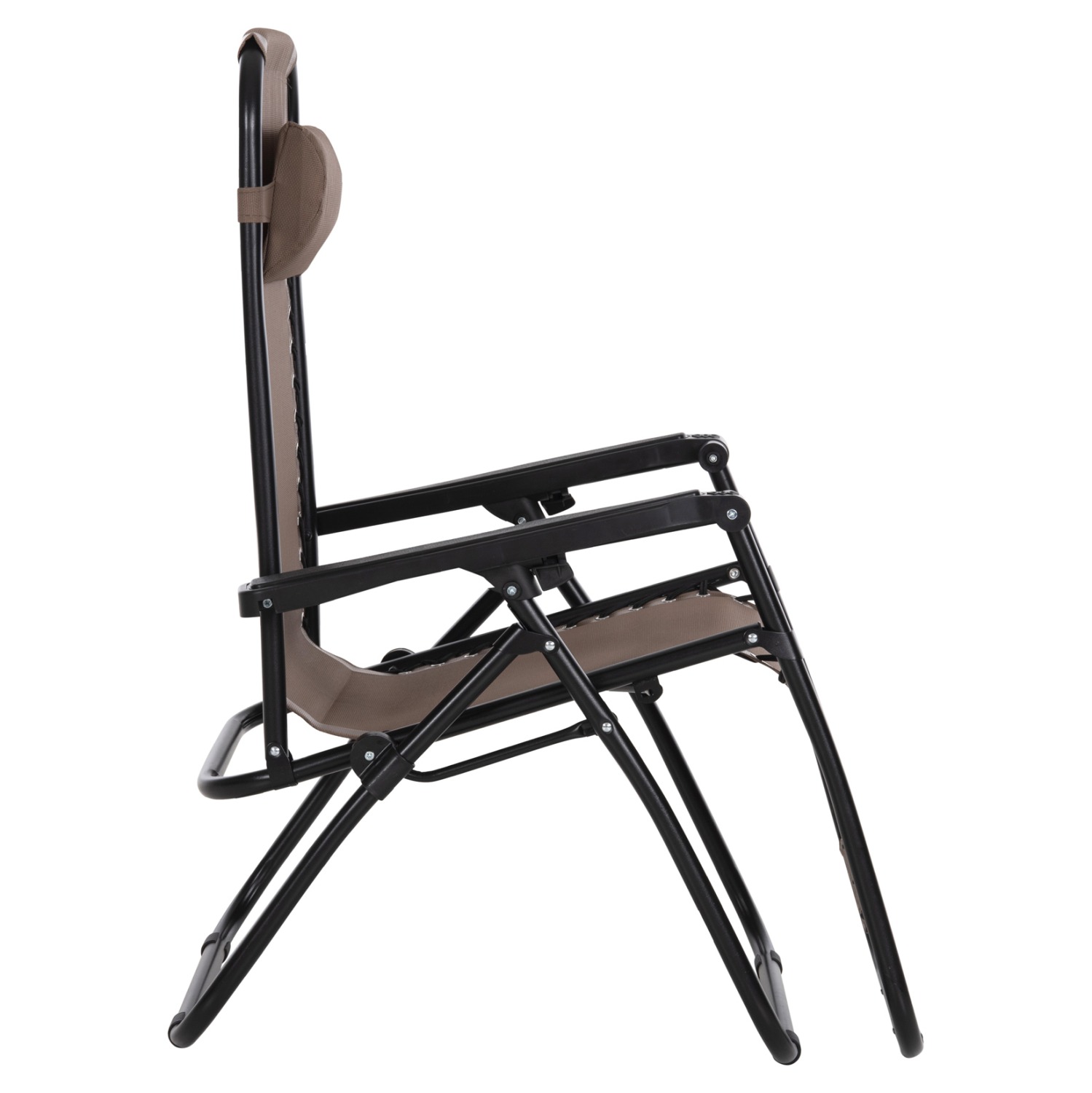 ΠΟΛΥΘΡΟΝΑ RELAX COMPANION ΣΑΜΠΑΝΙ TEXTILENE-ΜΑΥΡΟ ΜΕΤΑΛΛΟ 67x145x110Υεκ. - Image 5