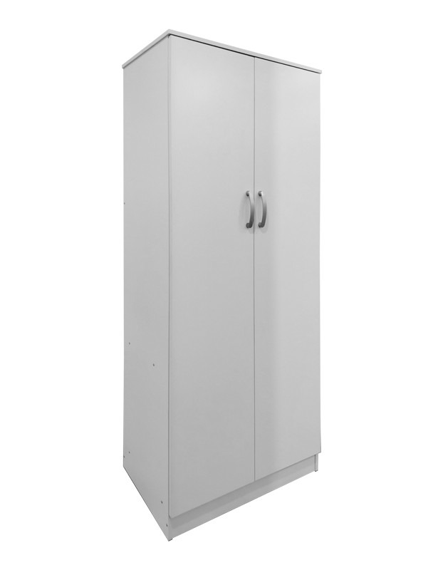 Ντουλάπα δίφυλλη Athos σε λευκή απόχρωση 80x42x180εκ