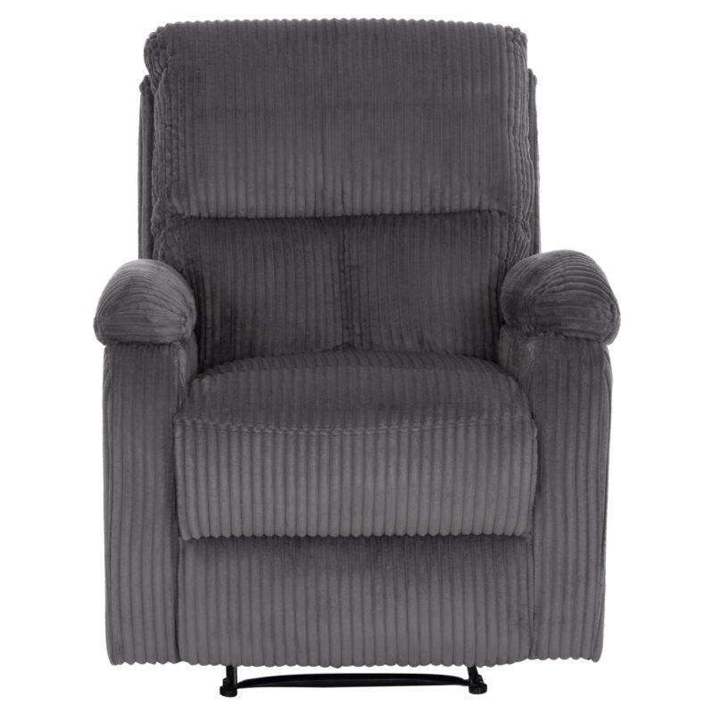 ΠΟΛΥΘΡΟΝΑ RELAX DIONI ΓΚΡΙ ΡΙΓΕ ΥΦΑΣΜΑ 85x90x100Υεκ.